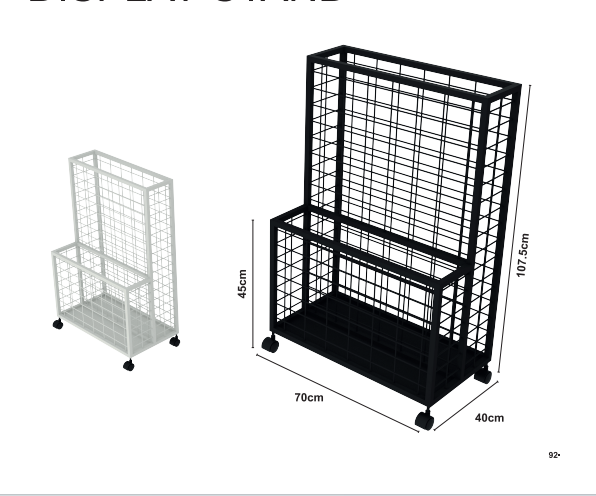 Light Tube ekspozisyon Stand